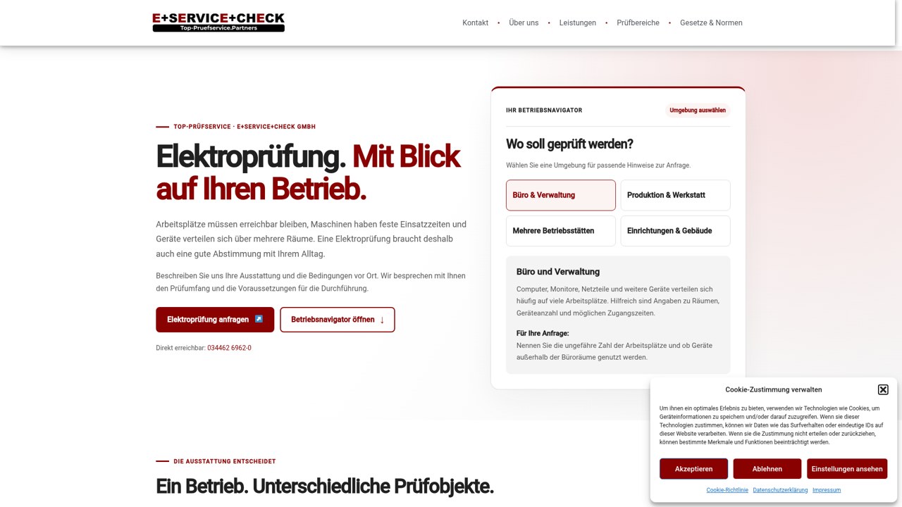 Startseite von TOP-Prüfservice